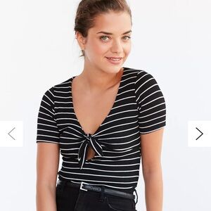 Urban Outfitters Project Social T Sara Tie-Front Top